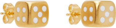 Обеци VEERT VEERT 'The Dice' Gold-Tone Earrings Жълто | OR03PL, 1