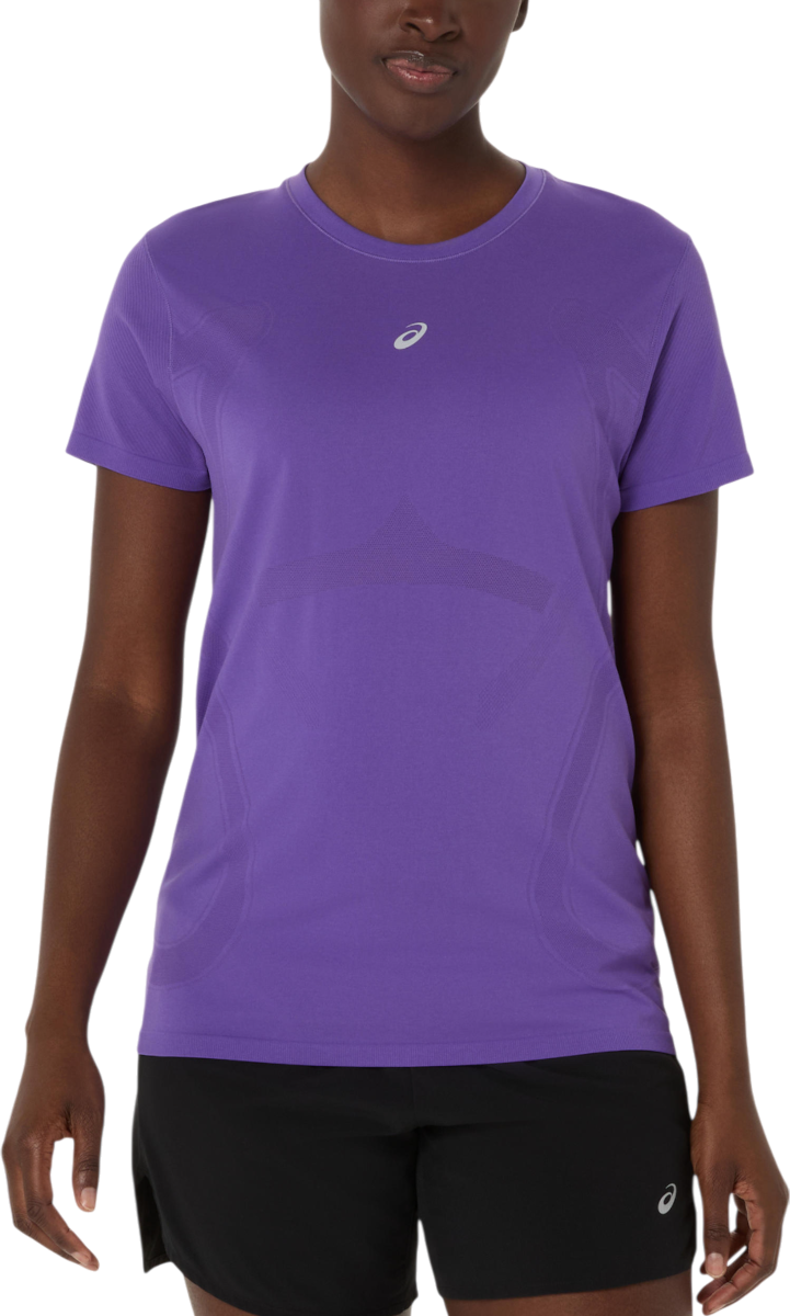 Тениска Asics Road Seamless Short Sleeve Running T-Shirt Лилаво | 2012d292-500