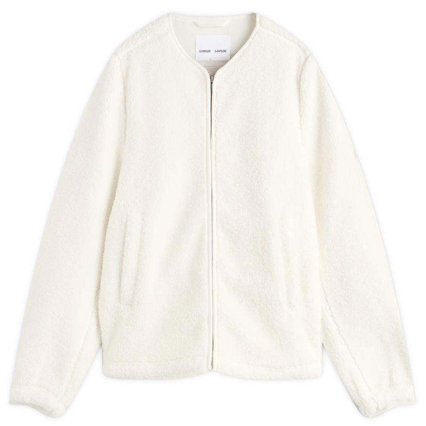Яке Samsoe Samsoe Women's Saautumn Fleece Jacket, Size Large Бяло | F24400015-CLR000289