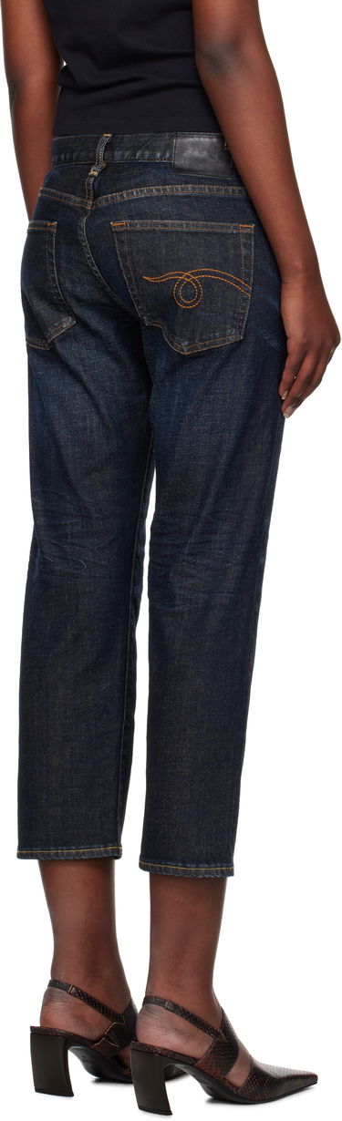 Дънки R13 R13 Boy Straight Cropped Jeans Синьо | R13W0091-D099A, 2