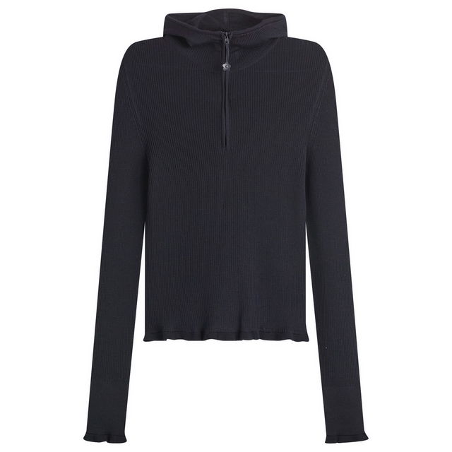 Cecilie Bahnsen Belma Merino Knit Ribbed Hoodie