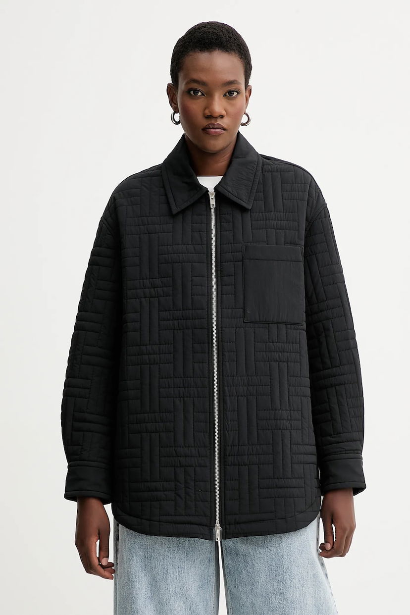 Яке KENZO Kenzo Oversize Quilted Jacket Черно | FF62BL2399NN