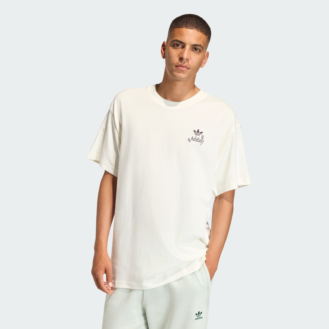 Тениска adidas Performance Supper Club Graphic Tee Бяло | HY2063, 0