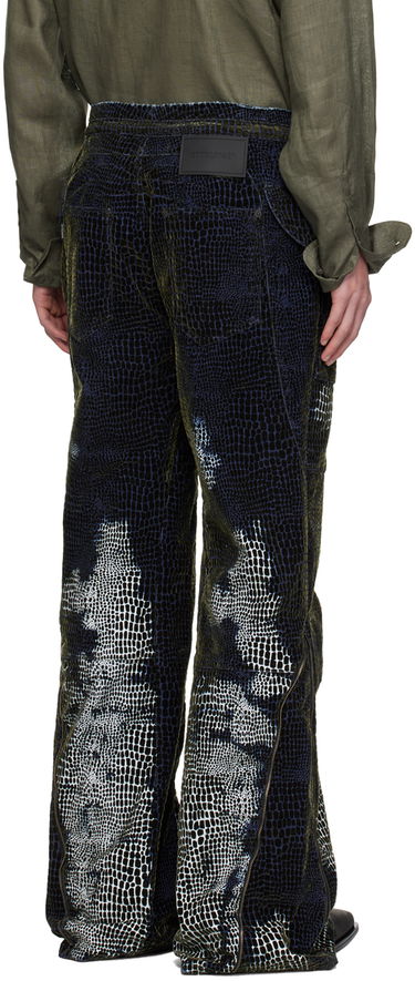 Панталони Ottolinger Ottolinger Flocked Velvet Printed Drawstring Lounge Pants Зелено | 1705302, 2