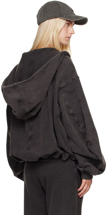Суитчър The Attico The Attico Faded Zip-Up Hoodie Черно | 247WCF15 JF05, 2