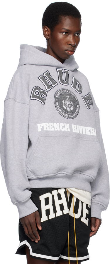 Суитчър Rhude Rhude French Riviera Patch Hoodie Сиво | RHSS25HO06012, 1