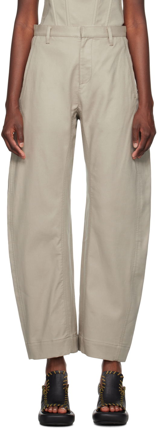 Панталони Dion Lee Arch Trousers Бежово | C2162F23, 0