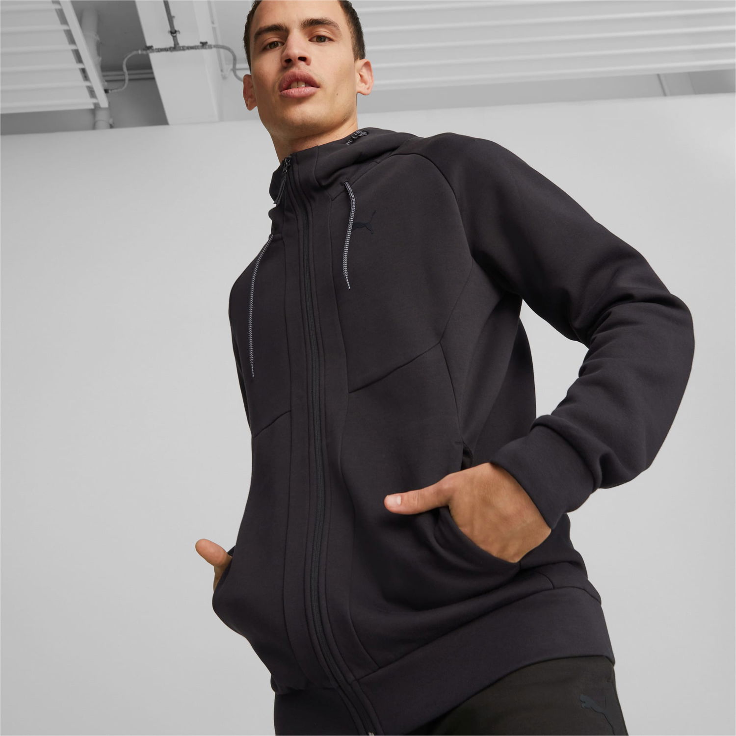 Суитчър Puma Tech Full-Zip Hoodie Черно | 538282_01, 0