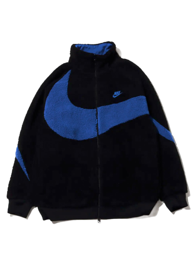 Яке Nike Big Swoosh Reversible Boa Jacket Black Game Royale Черно | BQ6546-009