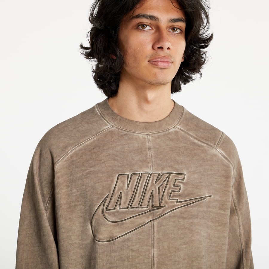 Суитчър Nike Revival Jersey Crewneck Кафяво | DM5628-087, 0