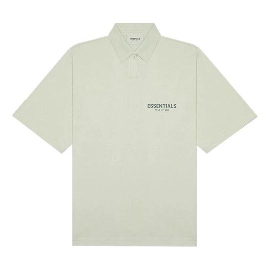 Поло тениска Fear of God Essentials Polo Shirt Зелено | FOG-FW20-307, 0