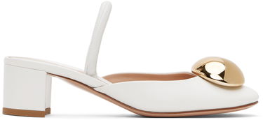Кецове и обувки Gianvito Rossi Sphera 45 Slingback Pumps Бяло | G95456.45RIC.NXF, 0