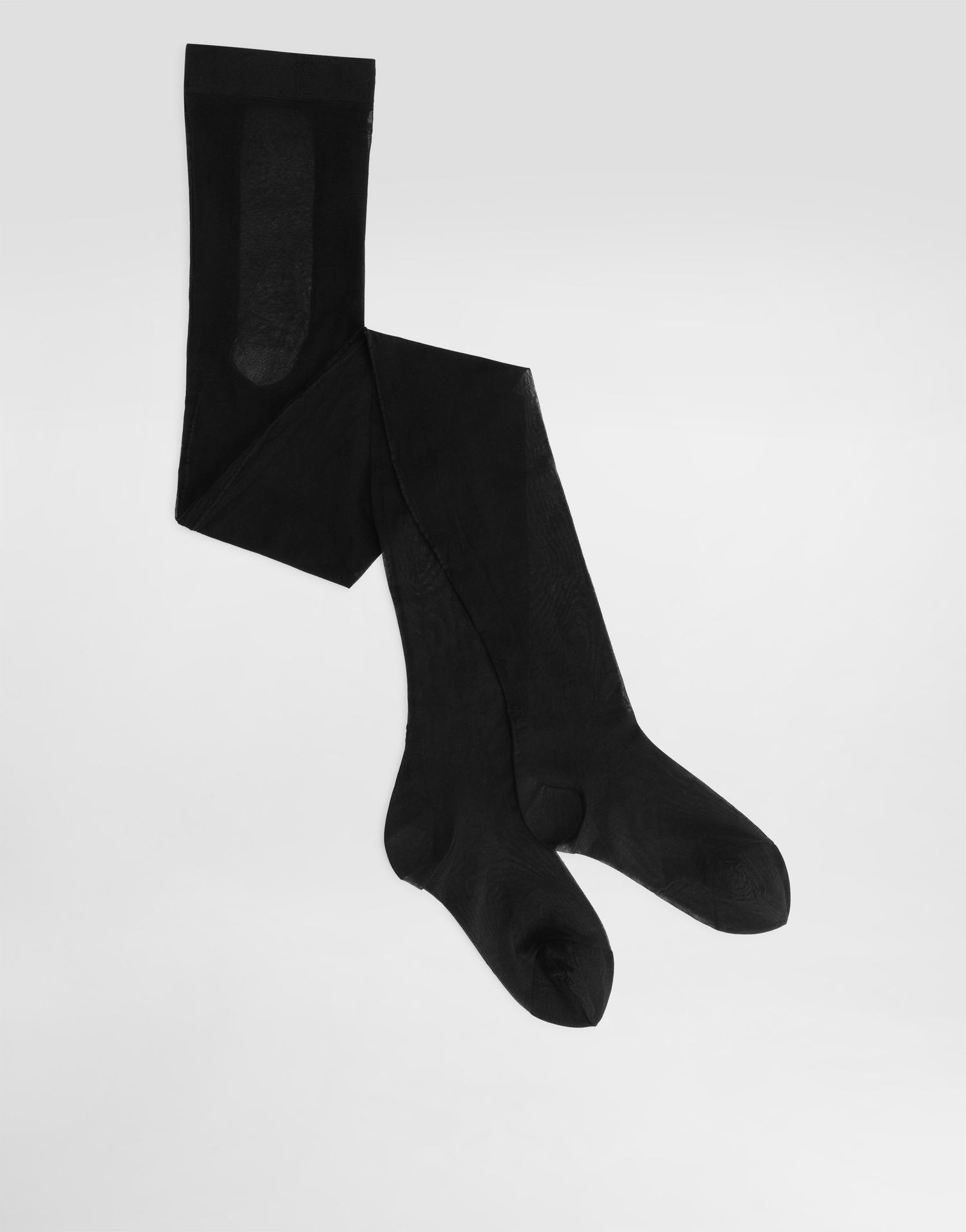 Чорапи Dolce & Gabbana Dolce & Gabbana Jacquard Logo Nylon Tights Черно | O4A33TON02SN0000, 0
