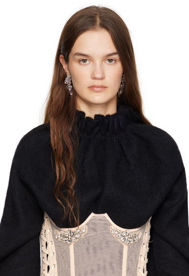 Обеци Simone Rocha Simone Rocha Floral Crystal Half Moon Earrings Розово | ERG503 0903, 2