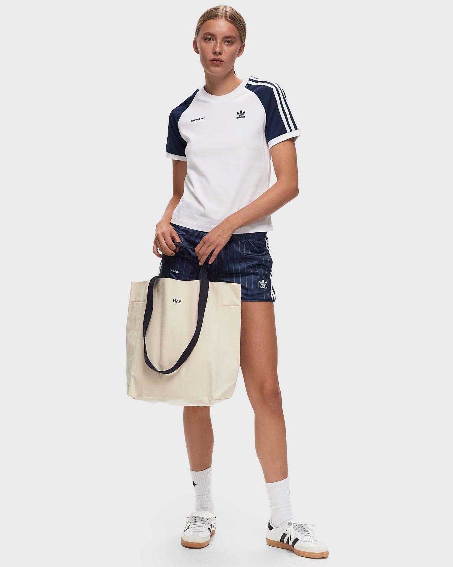 Тениска adidas Originals Adidas X Sporty & Rich TEE women Shortsleeves white in size:L Бяло | JI9275, 1