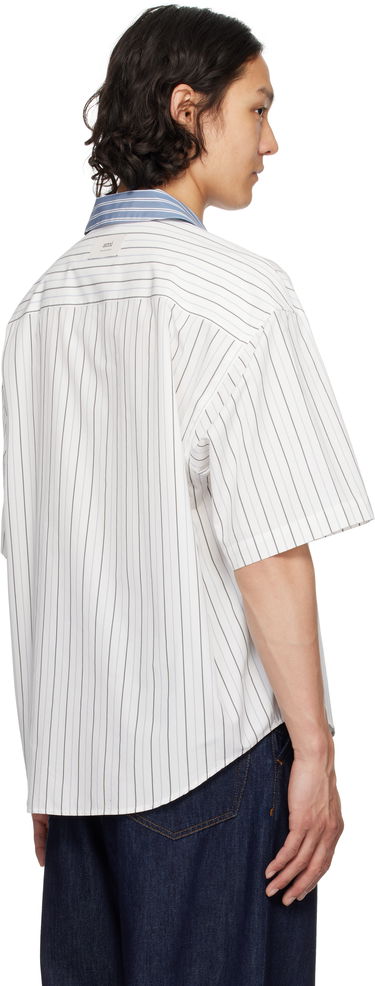 Риза AMI AMI Paris Short Sleeve Boxy Shirt Синьо | HSH286.CO0109, 2