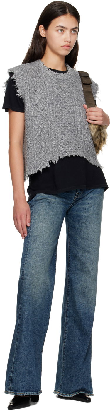 Пуловер R13 R13 Boyfriend Cable Knit Vest Сиво | R13WY228-Y208A, 3
