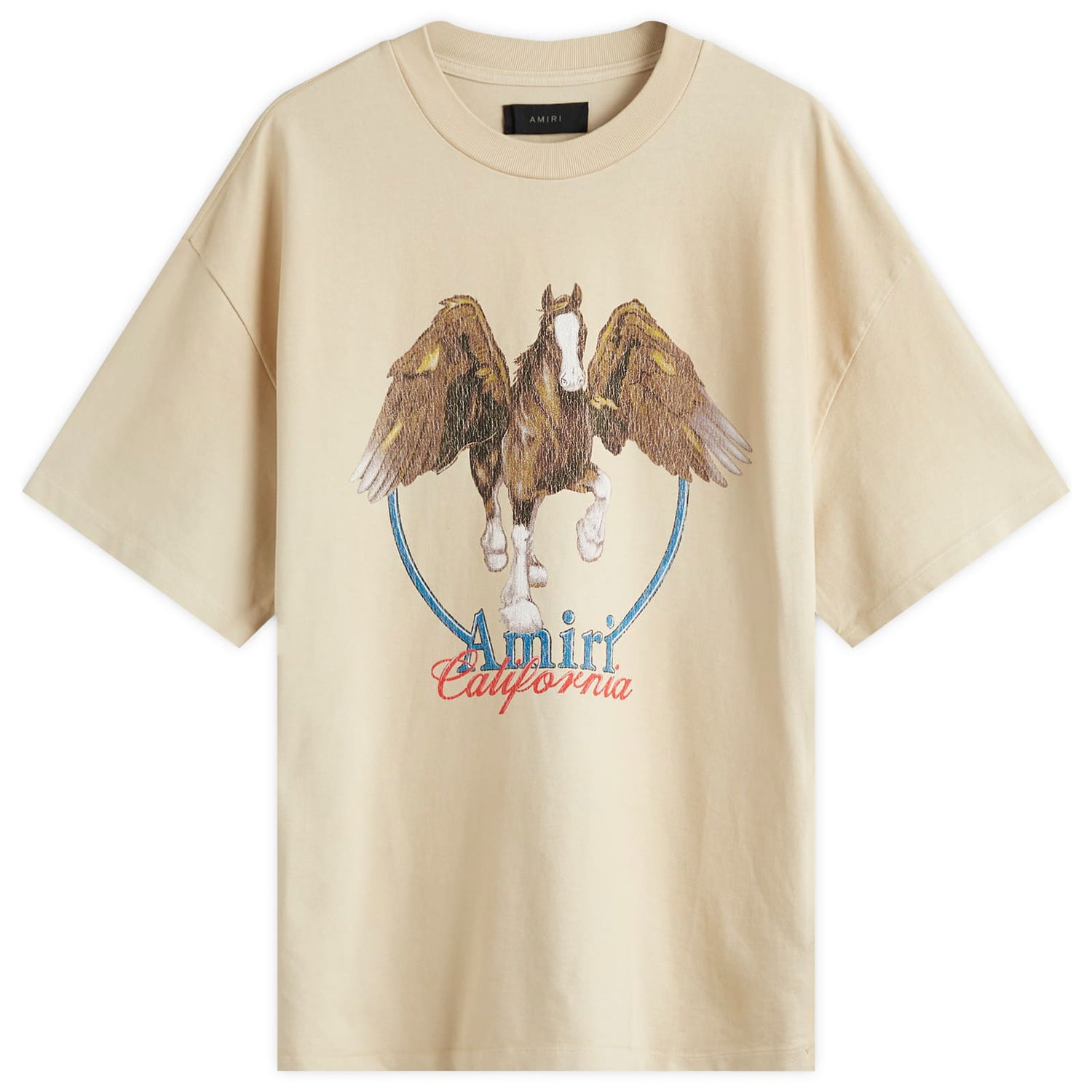Тениска AMIRI Vintage Wash Pegasus Graphic T-Shirt Бежово | AMJYTE1130-271, 0