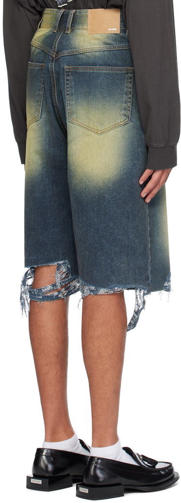 Дънки We11done Washed Denim Raw Edge Shorts Синьо | WD-DP2-24-315-M-BL, 2