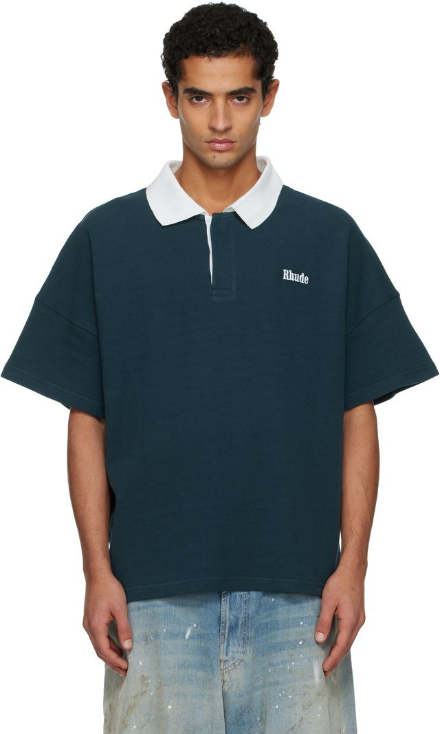 Piqué Relaxed-Fit Short Sleeve Polo Shirt