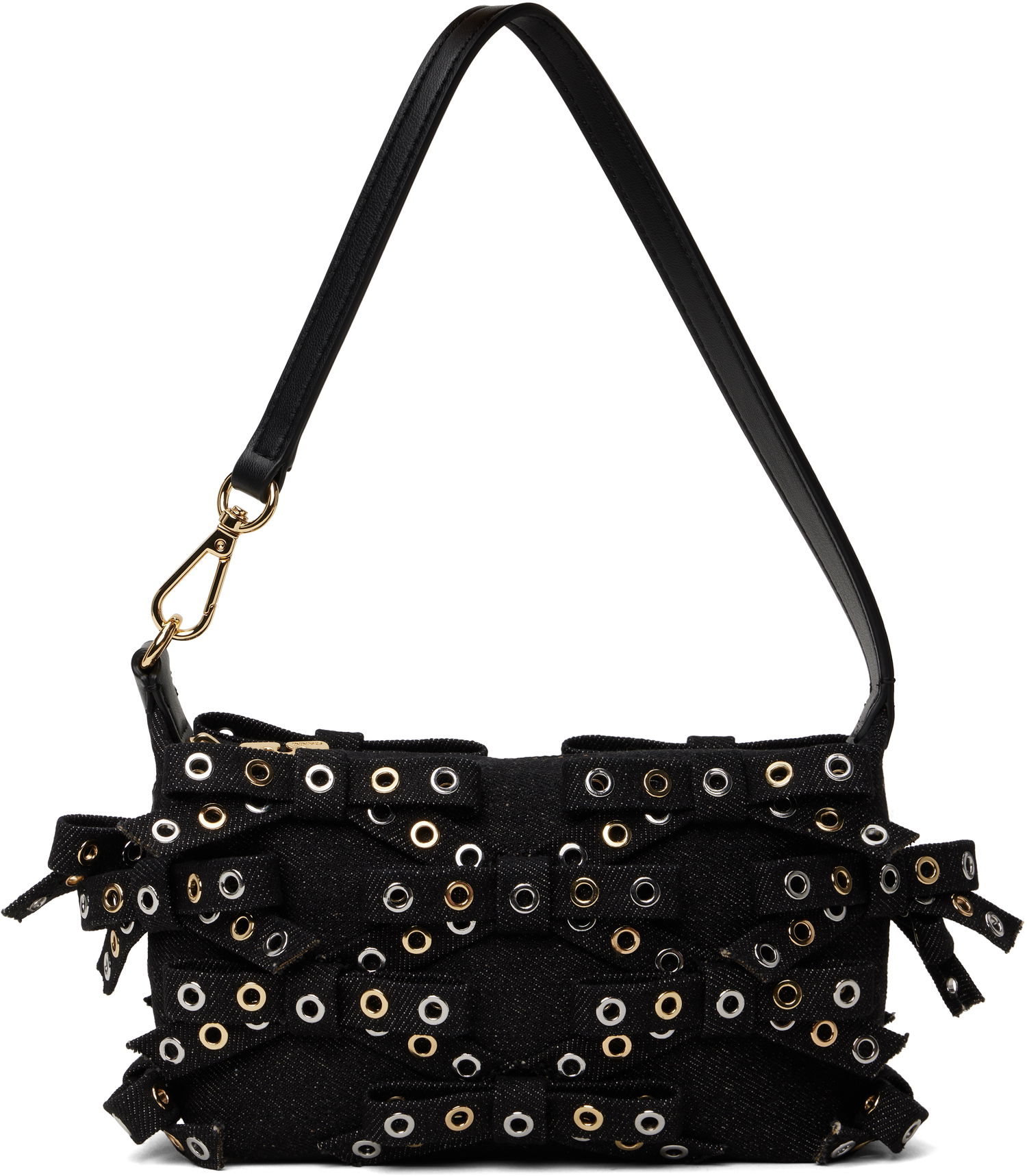 Дамска чанта GANNI GANNI Denim Butterfly Pouch Bow Bag Черно | A6625, 0
