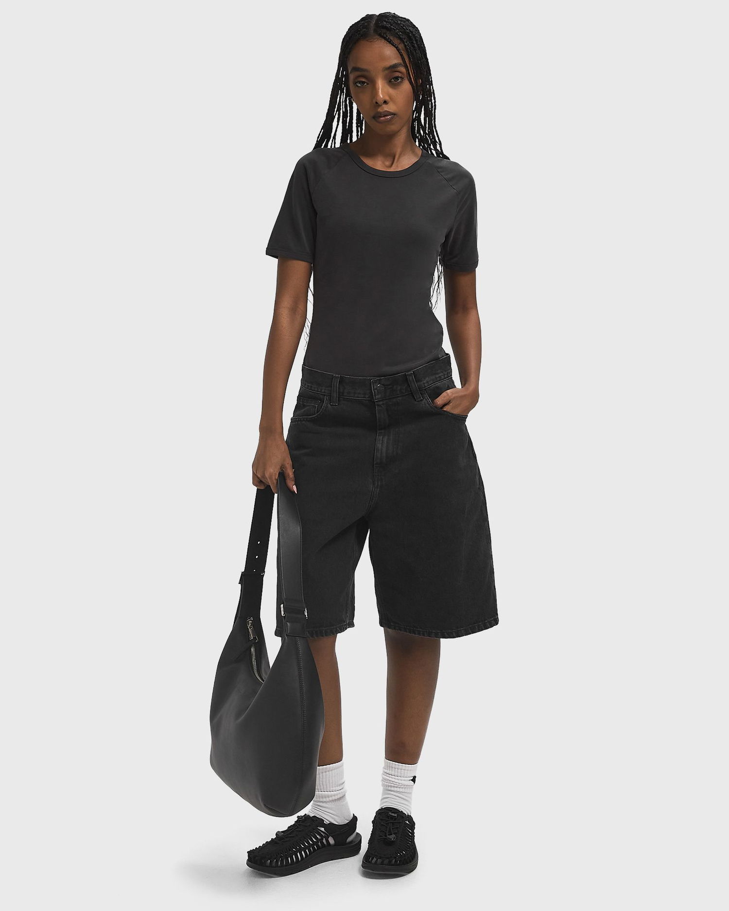 Тениска Samsoe Samsoe Samsøe Samsøe Fitted T-Shirt Черно | F25200040-BLACK, 1