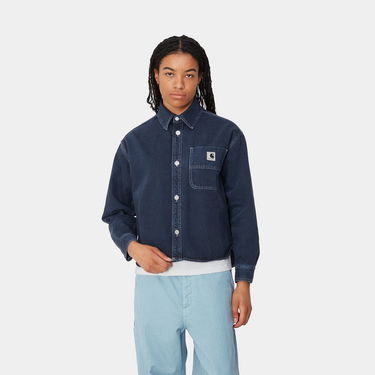 Риза Carhartt WIP Georgia Denim Shirt Jacket Синьо | I033747_9, 0