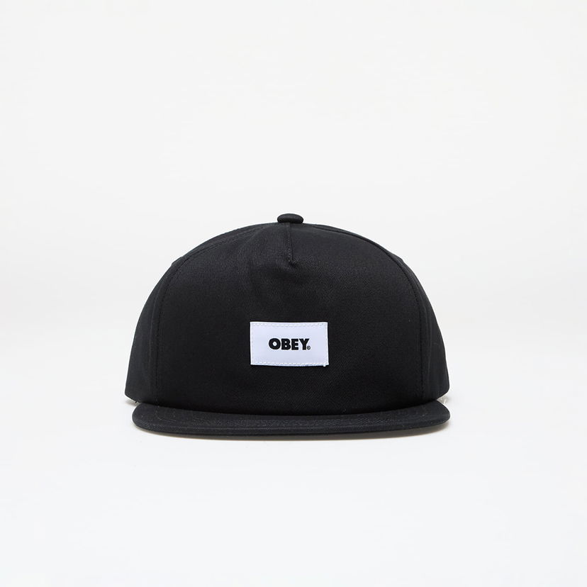 Шапка с козирка OBEY Bold Label Organic Strapback II Black Universal Черно | 100490095-BLK