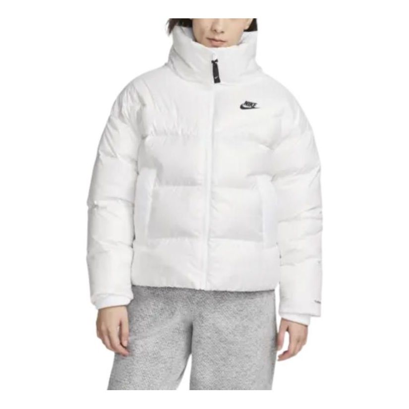 Пухо яке Nike Sportswear Therma-FIT City Series Logo Puffer Jacket Бяло | DV0555-100