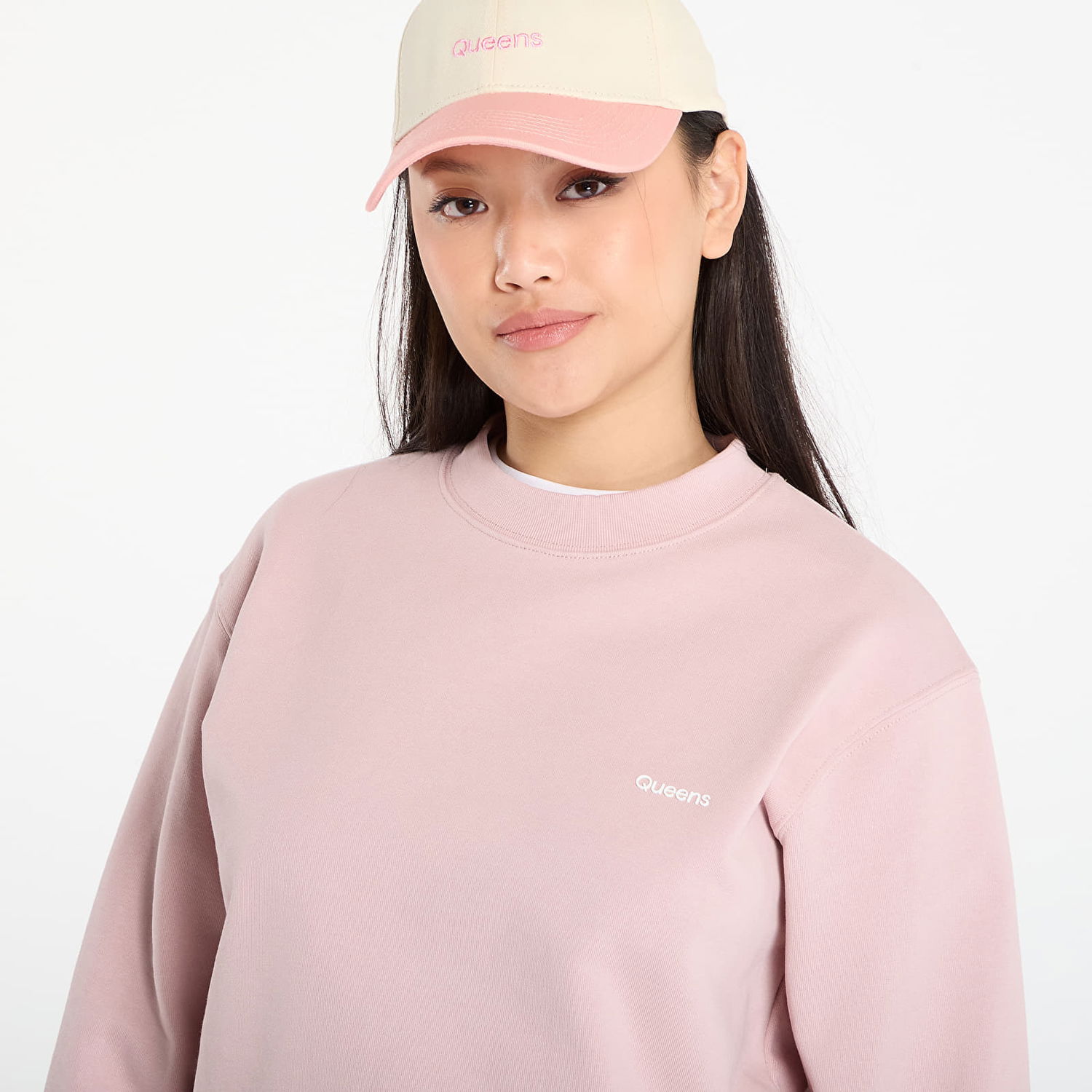 Суитчър Queens Queens Essential Crewneck Sweatshirt Розово | QNS_107, 1