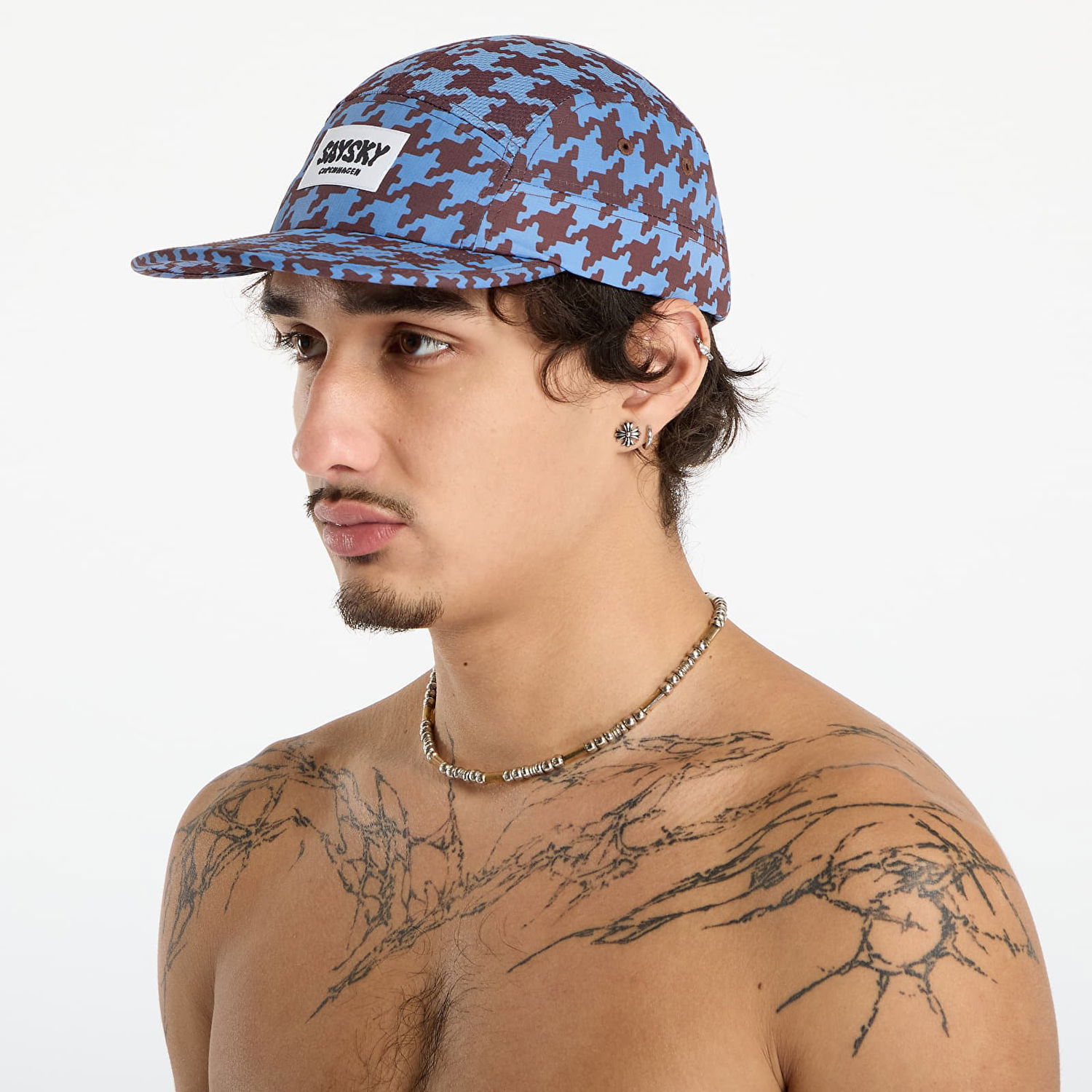 Шапка с козирка Saysky Combat Houndstooth Print Universal Fit 5-Panel Cap Многоцветен | OUACA101C1047, 1