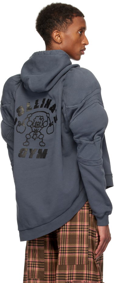 Суитчър Collina Strada Collina Strada 'CS Gym' Muscle Wave Hoodie Сиво | XX8008, 2