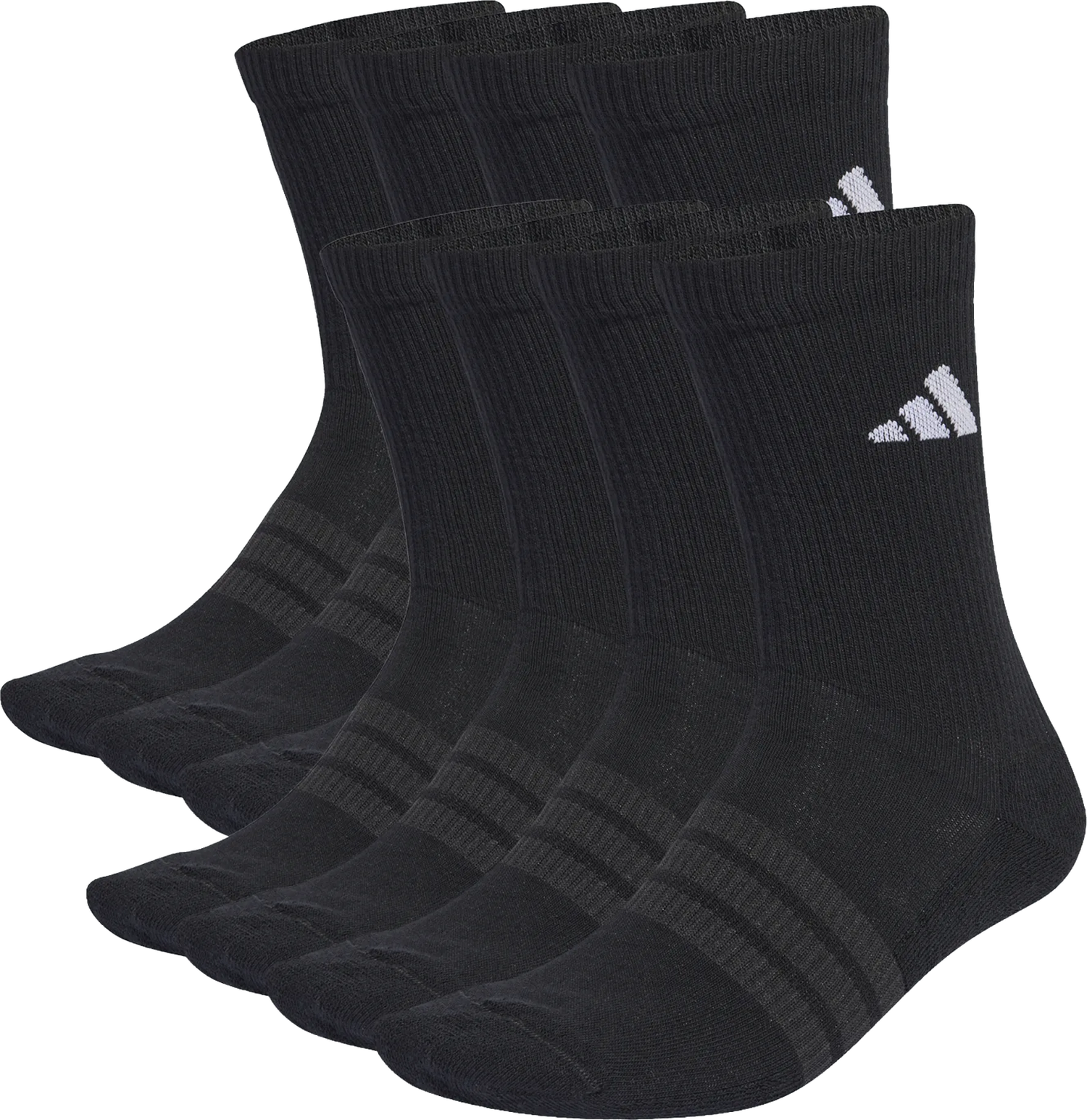 Чорапи adidas Performance Essentials Cushioned Crew Socks 10-Pack Черно | KS5525, 1