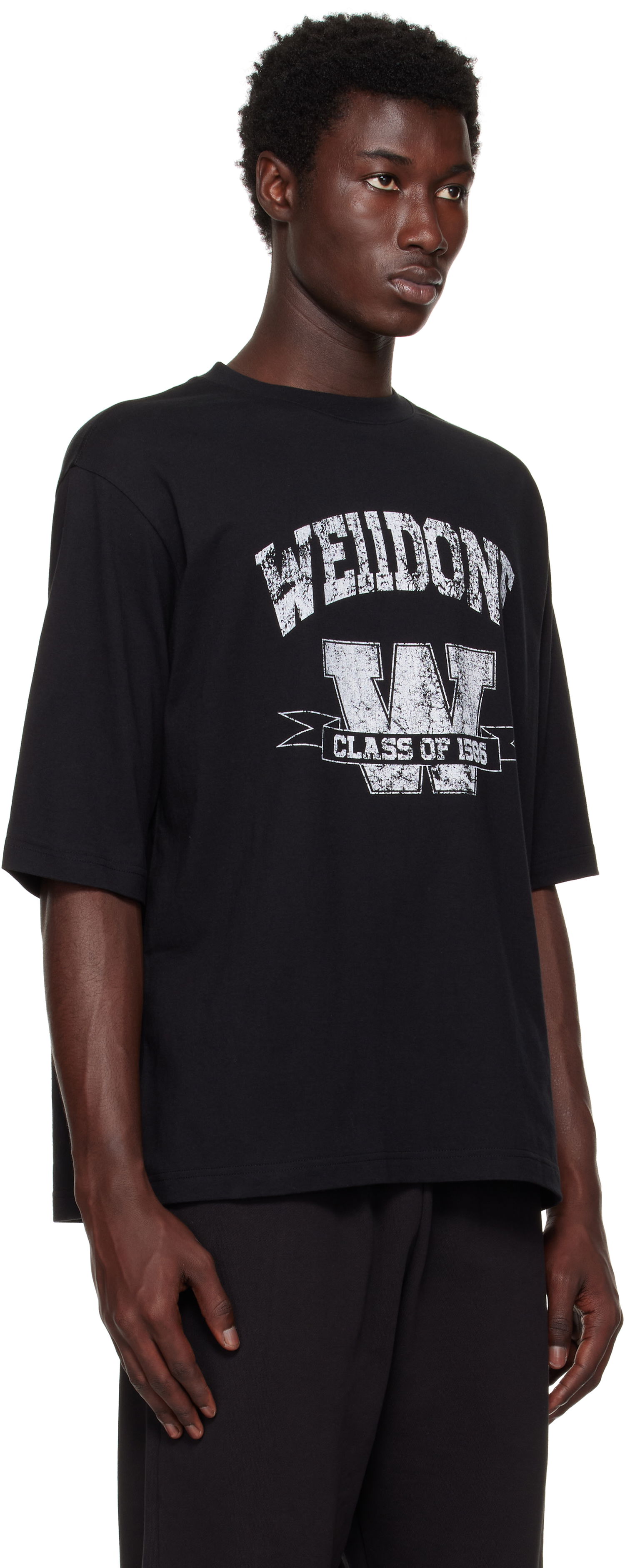 Тениска We11done We11done Printed University T-Shirt Черно | WD-TT2-25-743-U-BK, 1