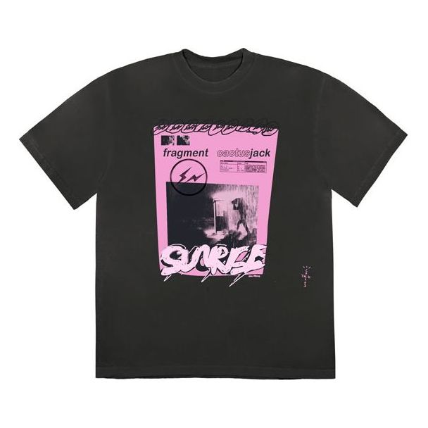 Тениска Cactus Jack by Travis Scott Travis Scott Cactus Jack x Fragment Sunrise T-Shirt Черно | CJFN-SS29