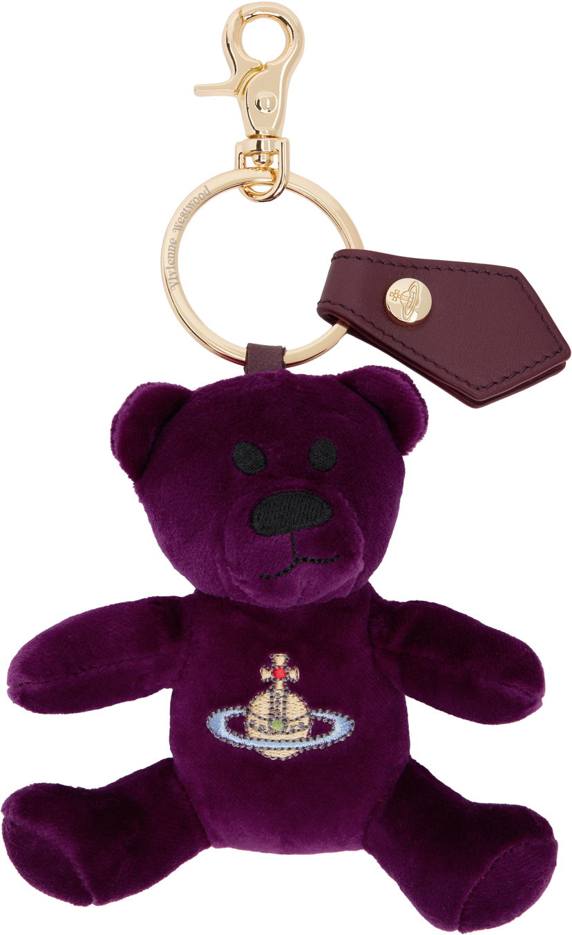 Ключодържатели Vivienne Westwood Teddy Bear Charm Keychain Бургунди | 82120005U-W00ZL-