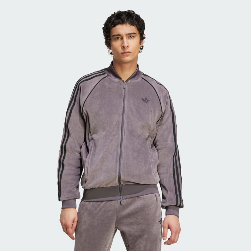 Комплект adidas Performance Adicolor SST Velour Track Jacket Лилаво | JX1562