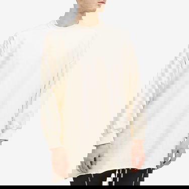 Пуловер Rick Owens Rick Owens Tommy Long Sleeve Heavy Jersey T-Shirt Бежово | RU01E5276-BA-21, 2