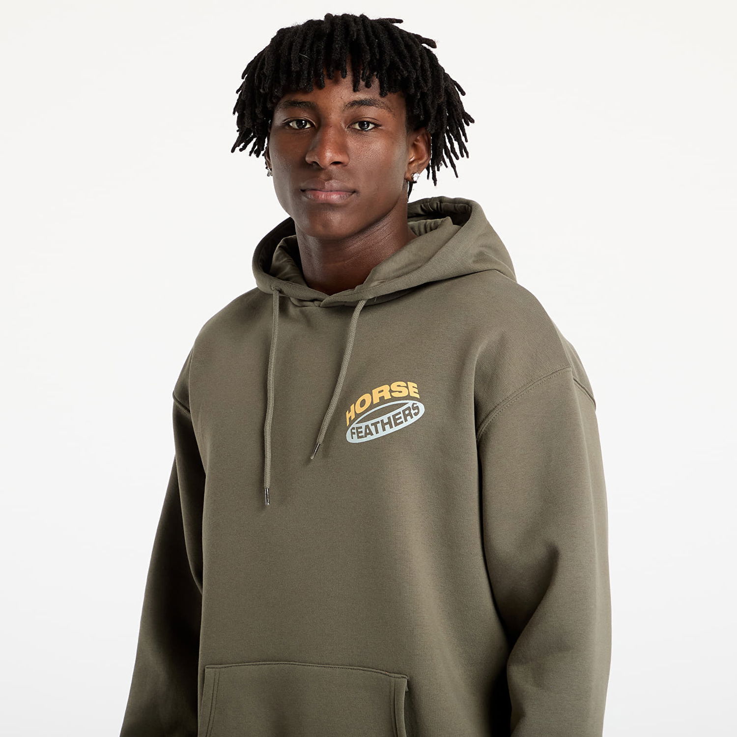 Суитчър Horsefeathers Horsefeathers Orbit Hoodie Зелено | SM1373B, 1