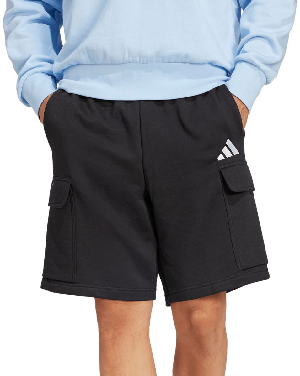 Къси панталони adidas Originals Essentials Feelcozy Fleece Cargo Shorts Черно | je3869, 1