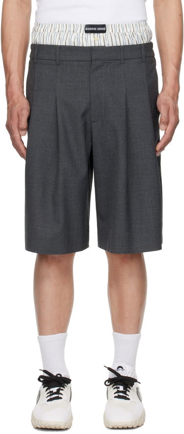 Къси панталони Marine Serre Marine Serre Regenerated Tailoring Shorts Сиво | MSH010A DWOV0057, 0