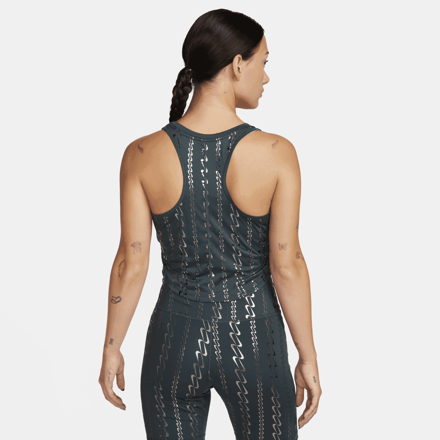 Потник Nike Dri-FIT One Cropped Printed Tank Top Зелено | FB5591-328, 1