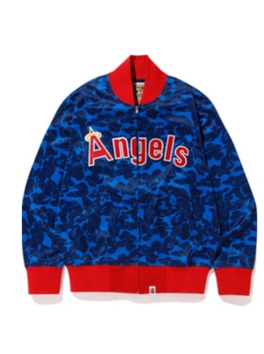 Яке BAPE Mitchell & Ness x Angels Jacket Синьо | 001LJF731913XBLB