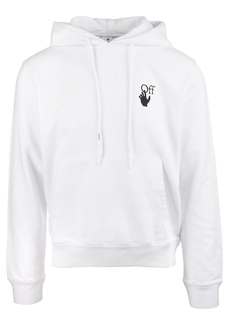 Суитчър Off-White Degrade Arrows Hoodie With Print Бяло | OMBB034F21FLE0020110, 0