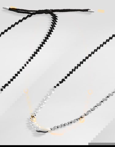 Колие Dolce & Gabbana Dolce & Gabbana DG Cord and Pearl Necklace Черно | WNR5C3W1111N0011, 3