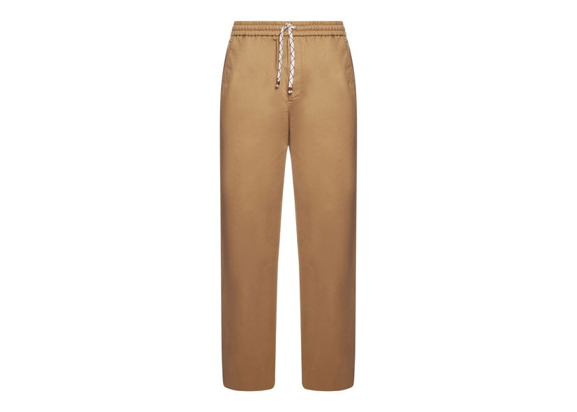 Панталони Gucci Logo-Print Drawstring Pants Beige Бежово | 694110 Z8A0M 9727