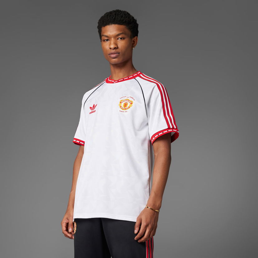 Фланелка adidas Performance Manchester United '91 Jersey Бяло | JF0376