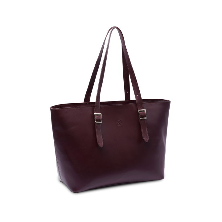 Голяма пазарска чанта Vasky Vasky Lisa Bordeaux Leather Tote Bag Бургунди | A-3223-214-F, 1