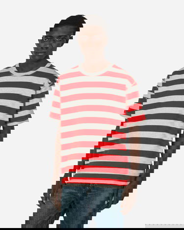 Тениска Junya Watanabe Striped T-Shirt Червено | WM-T019-051 GRYRED, 1