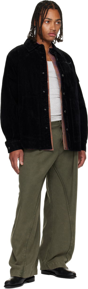 Риза Andersson Bell Andersson Bell Padded Velvet Denim Shirt Черно | atb1374m, 3